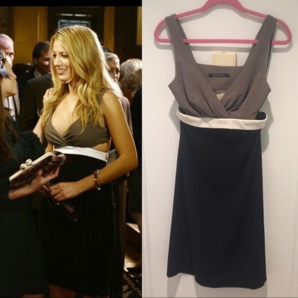 serena van der woodsen black dress